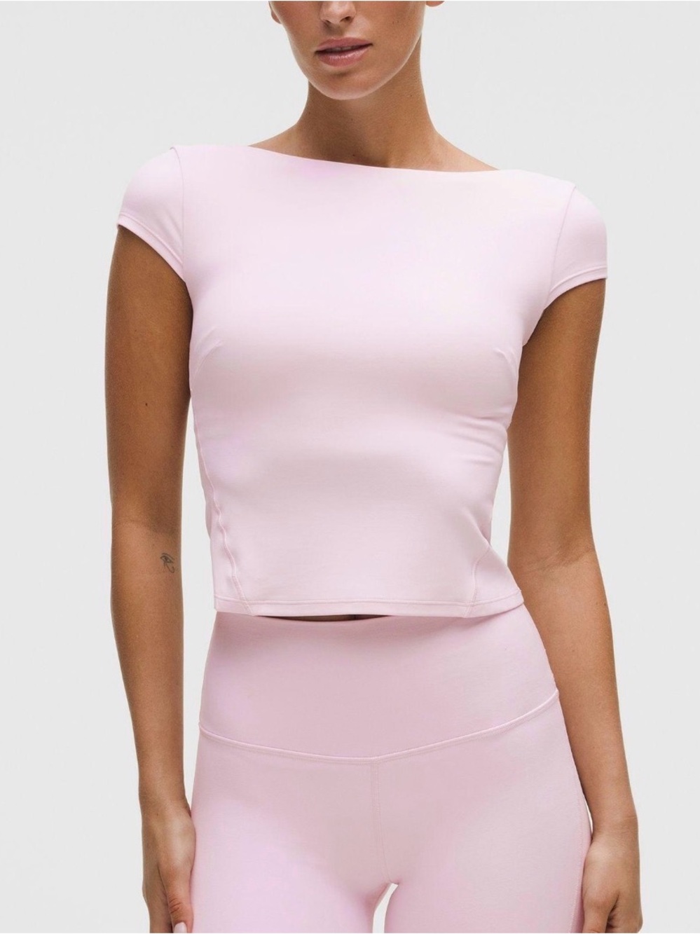 lululemon Blissful Pink Align Scoop-Back Short-Sleeve Shirt 4